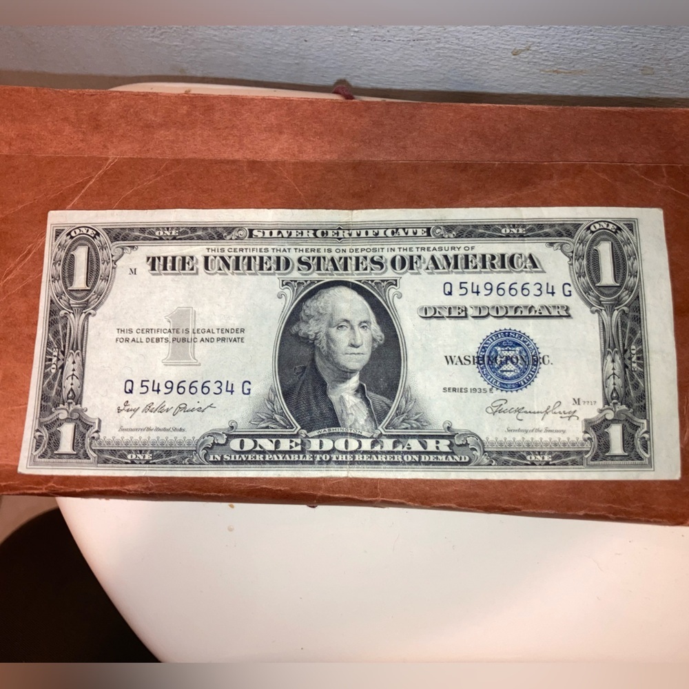 1935 Silver Certificate 666 serial number note